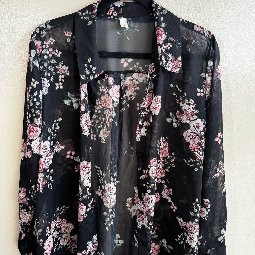 Floral Sheer Blouse